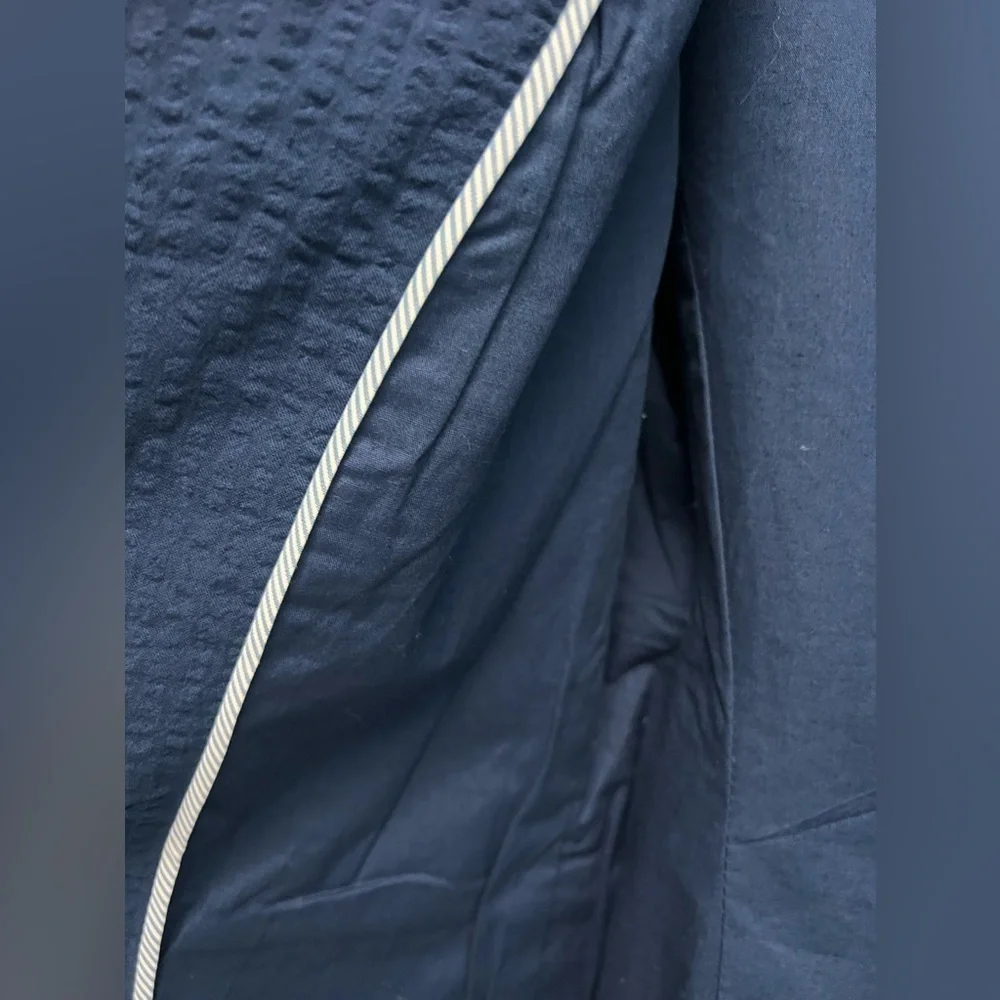 DRAPER JAMES RSVP Women’s Blue Textured Blazer - Size XS - Picture 7 of 9